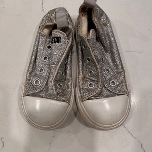 Silver Converse Toddler 8c